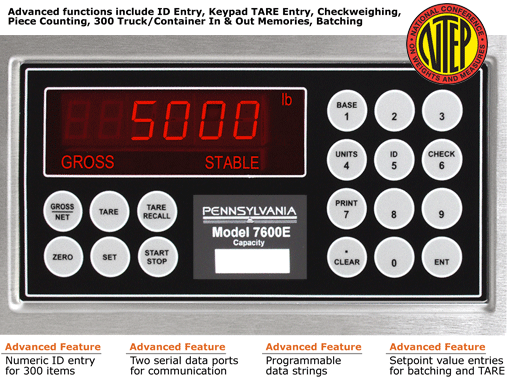 Floor Scale 7600E Indicator
